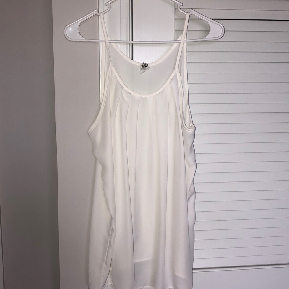 White Sheer Tank Top